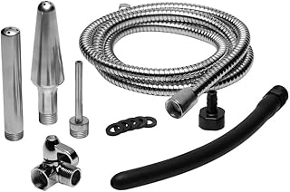 Cleanstream Premium Shower Enema Set with Silicone Tips