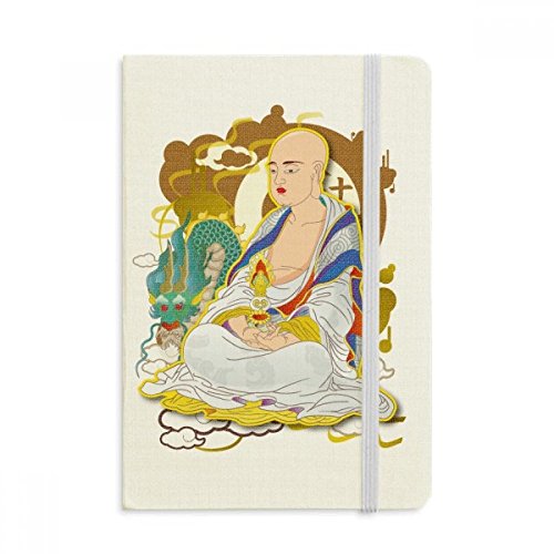 Notebook bouddhiste Eighteen arhats : journal A5 haut de gamme en tissu rigide