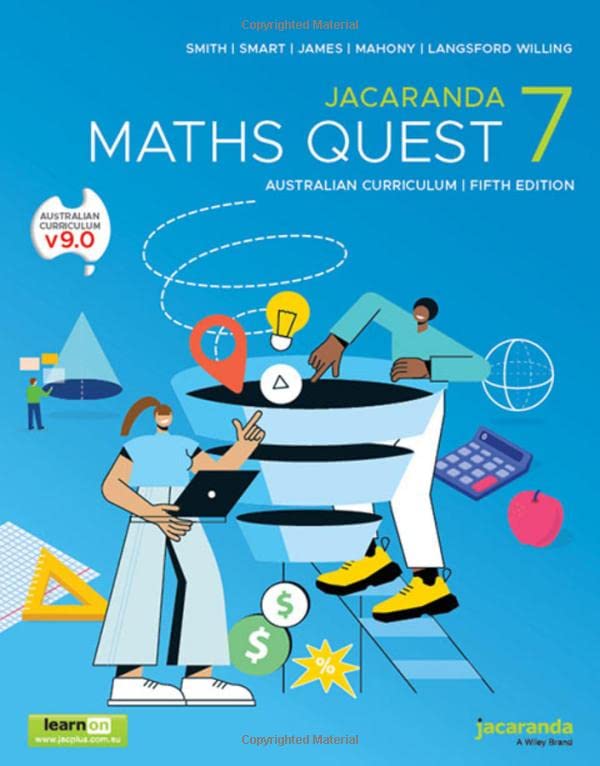 Jacaranda Maths Quest 7 Australian Curriculum, 5e learnON and Print (Maths Quest for Aust Curriculum Series)