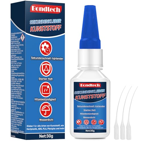 Kunststoffkleber 30 g, Kunststoffkleber mit Anti-Austrocknungs-Spitze, Plastik Kleber für Kunststoff, Plastic, Acryl, Modellbau, 3D-Druck, Miniaturen, PVC, Vinyl, Wasserdicht, Hitzebeständig Kunststoffkleber 30 g, Kunststoffkleber mit Anti-Austrocknungs-Spitze, Plastik Kleber für Kunststoff, Plastic, Acryl, Modellbau, 3D-Druck, Miniaturen, PVC, Vinyl, Wasserdicht, Hitzebeständig
