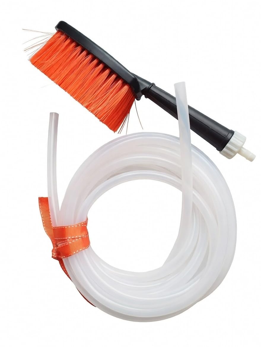 Kit de Limpieza de Vehículos L.T.C LAVATUCOCHE con Cepillo, Manguera y Bidón para Lavar la carrocería de Vehículos Pequeños y Medianos