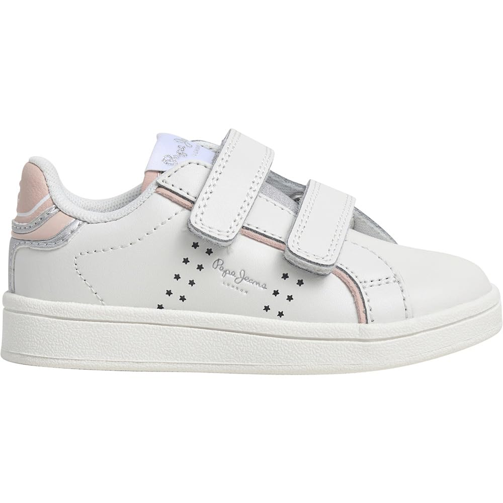 Pepe Jeans Player Young GK Sneak, White (Off White), 10.5 UK