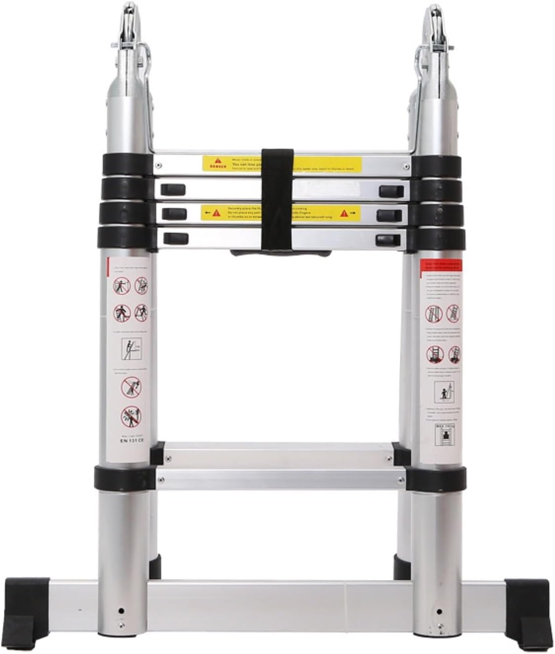 attic ladders A Frame Telescoping Ladder, Portable Type-A Collapsible Extension Ladder Double Balance Bars for Home(3.2m x 2)