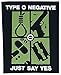 Produktbild Type O Negative Just Say Yes Unisex Backpatch schwarz/weiß/grün 100% Polyester Band-Merch, Bands