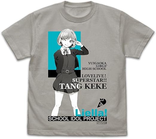 Amazon コスパ ラブライブ スーパースター 唐 可可 Tシャツ Light Gray Xlサイズ アニメ 萌えグッズ 通販