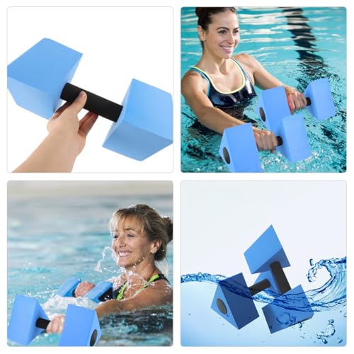 Set de mancuernas acuáticas para ejercicios en piscina miniatura 6