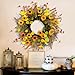 Sunflower Wreaths for Front Door 22 Inch Rustic Artificial Wreath Spring Summer Wreath Sunflower Leaf All Season Farmhouse Decor for Home Farmhouse Holiday