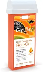 Depilflax – Cera Depilatória Roll-On Mamão Papaya 100g