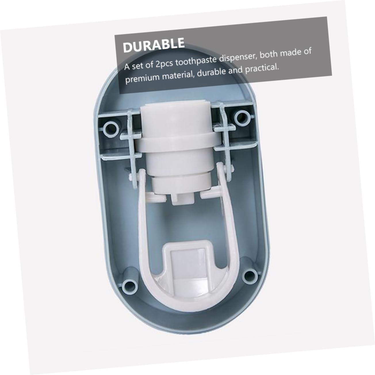 PHENOFICE Toothbrush Holder Wall Mounted Automatic Toothpaste Dispenser Squeezer for Bathroom