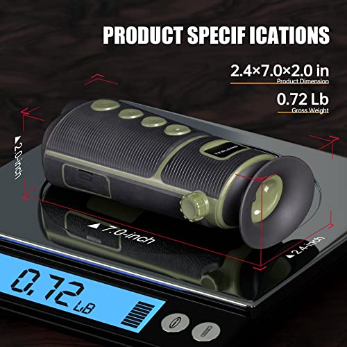 Thermal Monocular, Teslong 256X192 Handheld Digital Infrared Night Vision Imaging Telescope, Weather-Resistant Heat Vision Goggles Optic Spotting Scope Camera For Night Hunting Outdoor Camping Travel #TOP6