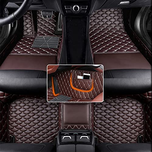 Custom Pocket Car Floor Mat&Cargo Mat Fit For Ford F-150 F-250 F-350 Edge Expedition Explorer Focus Mustang Ranger Waterproof Floor Mats Cargo Liner Automobile Floor Liners Coffee #TOP1