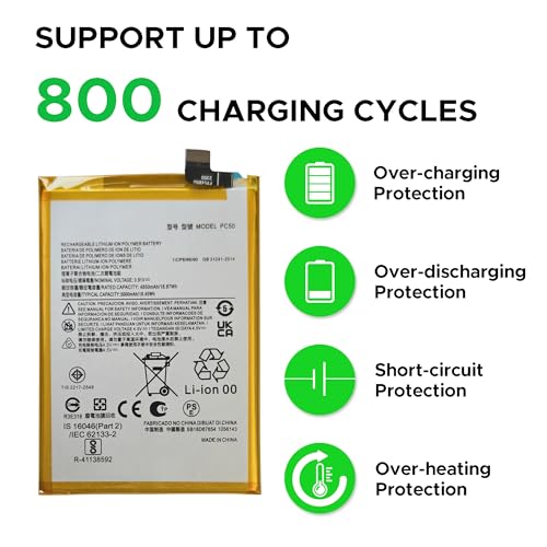 Image of GREEN FUSION Compatible with Motorola G14 XT2341 Battery Replacement Kit PC50 with Repair Tools