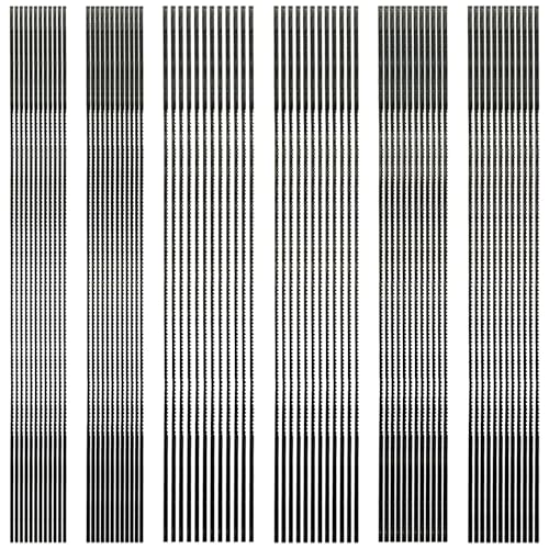 TXErfolg 72 pièces lames de scie à chantourner en spirale 1#2#3#4#5#6# adaptées aux scies à chantourner pour bois, plastique, métal