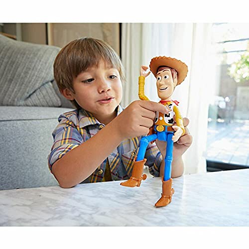 Disney Pixar Toy Story 4 True Talkers Woody Figure, 9.2 In Posable, Talking Character Figure With Authentic Movie-Inspired Look And 15+ Phrases, Gift For Kids 3 Years And Older #TOP1