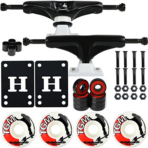 Core Skateboard Package 5.0" Trucks 52mm with White Wheels + Components (Black Hanger/White Base)