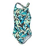 Speedo Hyperboom Badeanzug Mädchen chlorbeständig, Farbe:Blau, Kinder Größen:164