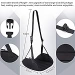 Upgraded Airplane Foot Rest (Premium Memory Foam) - Thickened Super-Size Airplane Foot Hammock to Relax Your Feet - Perfect Airplane Travel Essentials for Long Flight Plane Travel Foot Leg Rest - Image 3