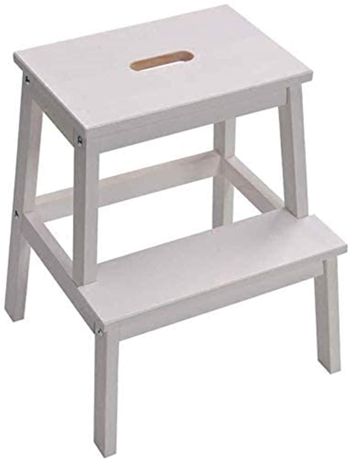 Escabeau en bois massif de qualité supérieure avec tabouret intégré