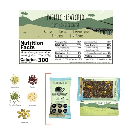 San Diego Bar - Barra proteica vegana y natural, pack 12 miniatura 2
