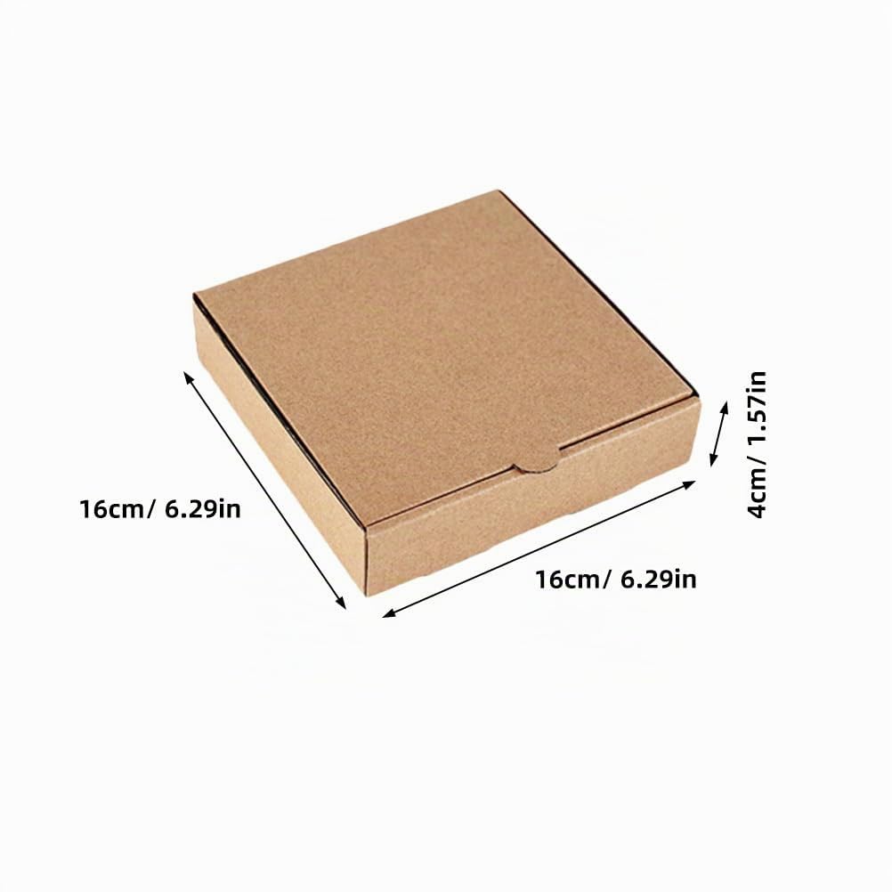 Healeved Mini Pizzakartons 16X16X1.57 Zoll 12 Stück Tragbare Pizzabox Aus Verdickter Pappe Für Partygeschenke Kreative Verpackung Und Pizzatransport