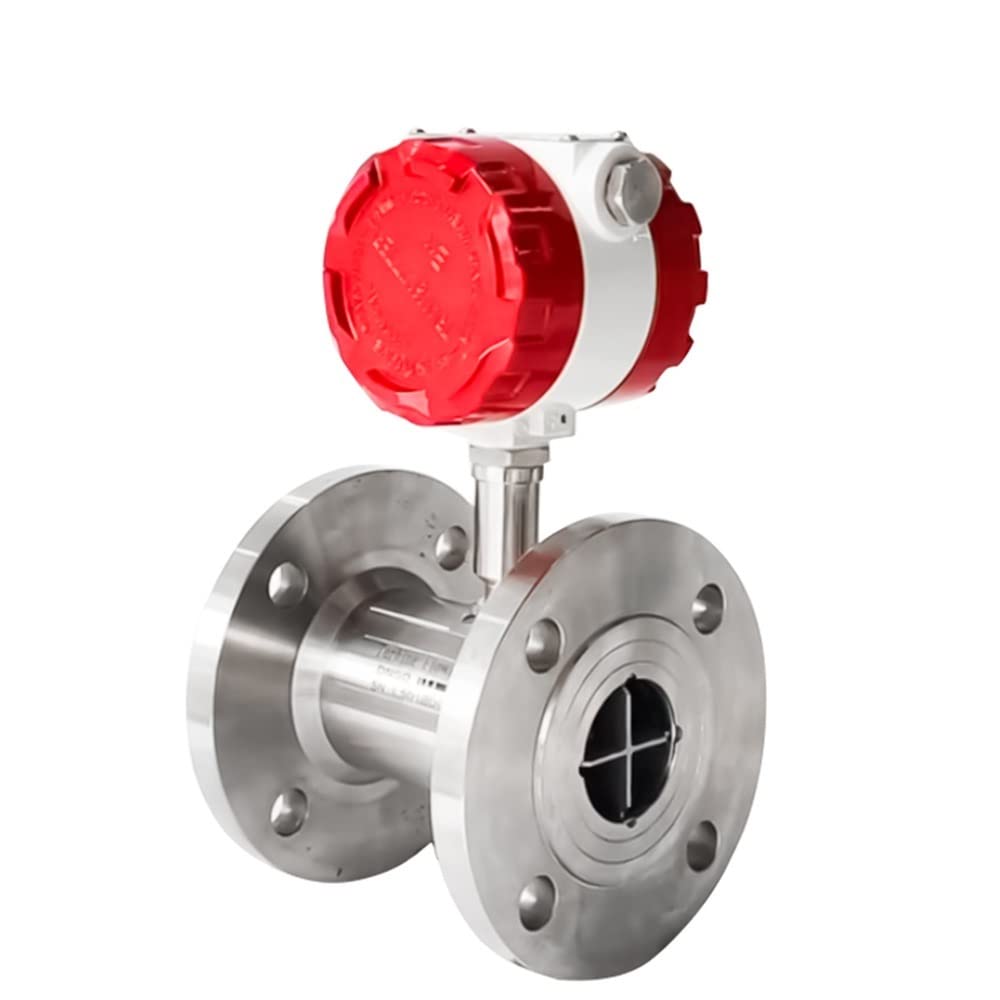 Caudalímetro, medidor de agua, Medidor de control de flujo de agua DN50 DN80 DN100 Medidor de flujo industrial Medero de flujo de turbina Modbus 4-20MA Ampliamente utilizado en el suministro de agua(D
