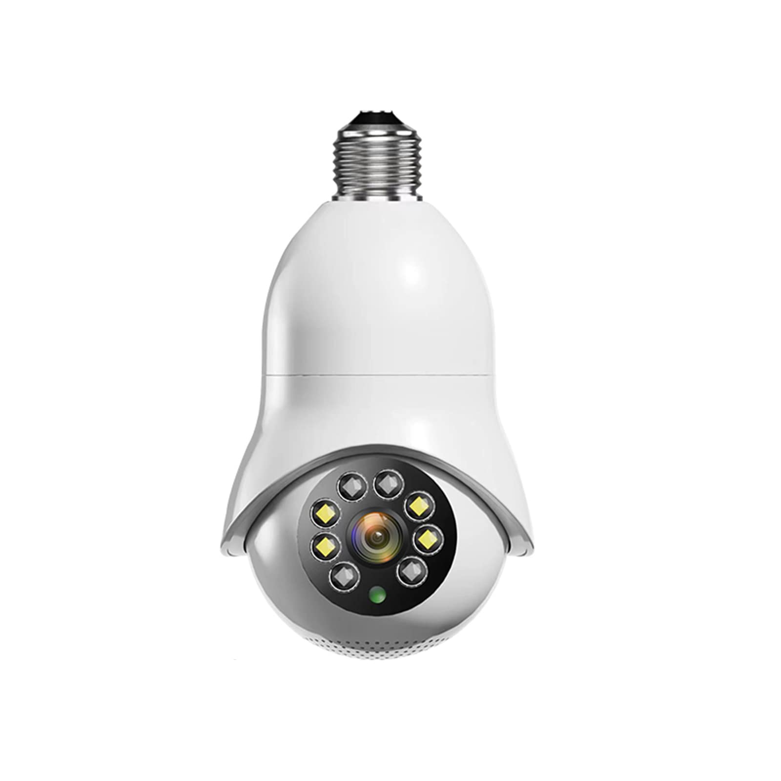 E27 5G Ampoule Caméra De Surveillance Wifi Caméra Vidéo Intérieure Moniteur De Sécurité À Domicile Vision Nocturne Couleur Automatique Caméra De Suivi Humain
