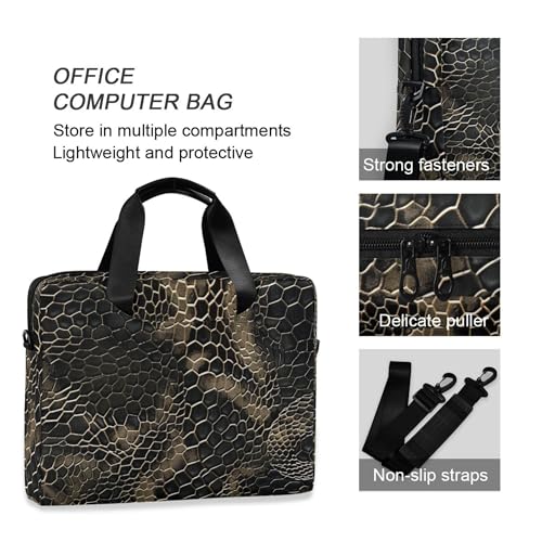 Maletín para portátil con estampado Snake Skin de ALAZA miniatura 5