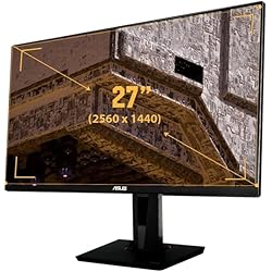 ASUS VG27AQZ Monitor HDR TUF Gaming, 27 Pulgadas, WQHD (2560 x 1440), IPS, 165 Hz, Extreme Low Motion Blur Sync, G-Sync Compatible, Adaptive-Sync, 1 ms (MPRT), HDR10