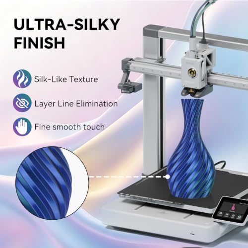 Image of Kingroon PLA Filament, Multicolor Silk PLA Filament, Tri Color 3D Printer Filament, 1.75 mm, Dimensional Accuracy + /- 0.03 mm, 10kg Spool(22lbs) 10 Rolls, 10 Different Multicolor Filaments
