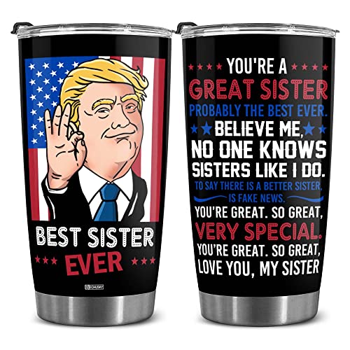 Bechusky Gifts For Sisters - Sisters Christmas Gifts - Gifts For Sisters From Sister, Brother - Sisters Birthday Gifts - Sisters Gifts - Sisters Gifts From Sister, Sisters - Funny 20 Oz Tumbler #TOP6