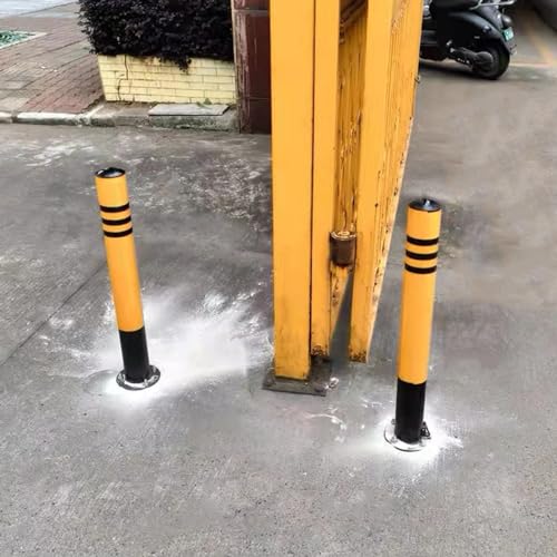 Conos de Seguridad Vial - Paquete de 2 Postes delimitadores Removibles. Barreras de tráfico duraderas para entradas y accesos. Bolardos de Seguridad atornillables para una Mayor pr