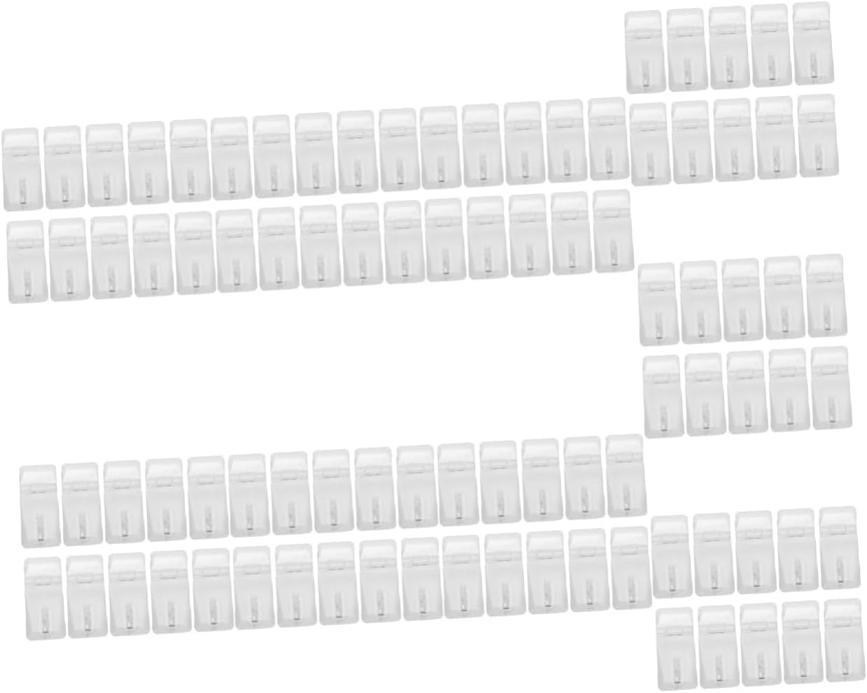 Mipcase 180sets Transparent Acrylic Lock Hasps Hinge Latch Buckles for Projects Suitcases Storage Boxes Pet Doors and and Sturdy Design