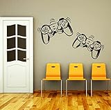 DecorimDecorWallDecal Wandaufkleber Game-Controller Gamer Gamepad Joystick Gaming Videospiel Kinder Kinderzimmer Jungen Zimmer Badezimmer Vinyl Wanddekoration Wandaufkleber