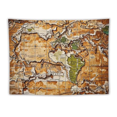 Tapisserie murale légère carte du monde décoration esthétique pour salon FHESDCW