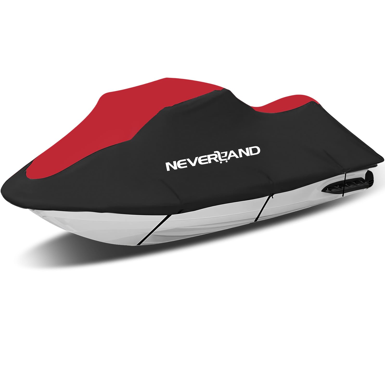 NEVERLAND Jet Ski Cover Compatible with Yamaha Seadoo 135'' to 145"(Red)
