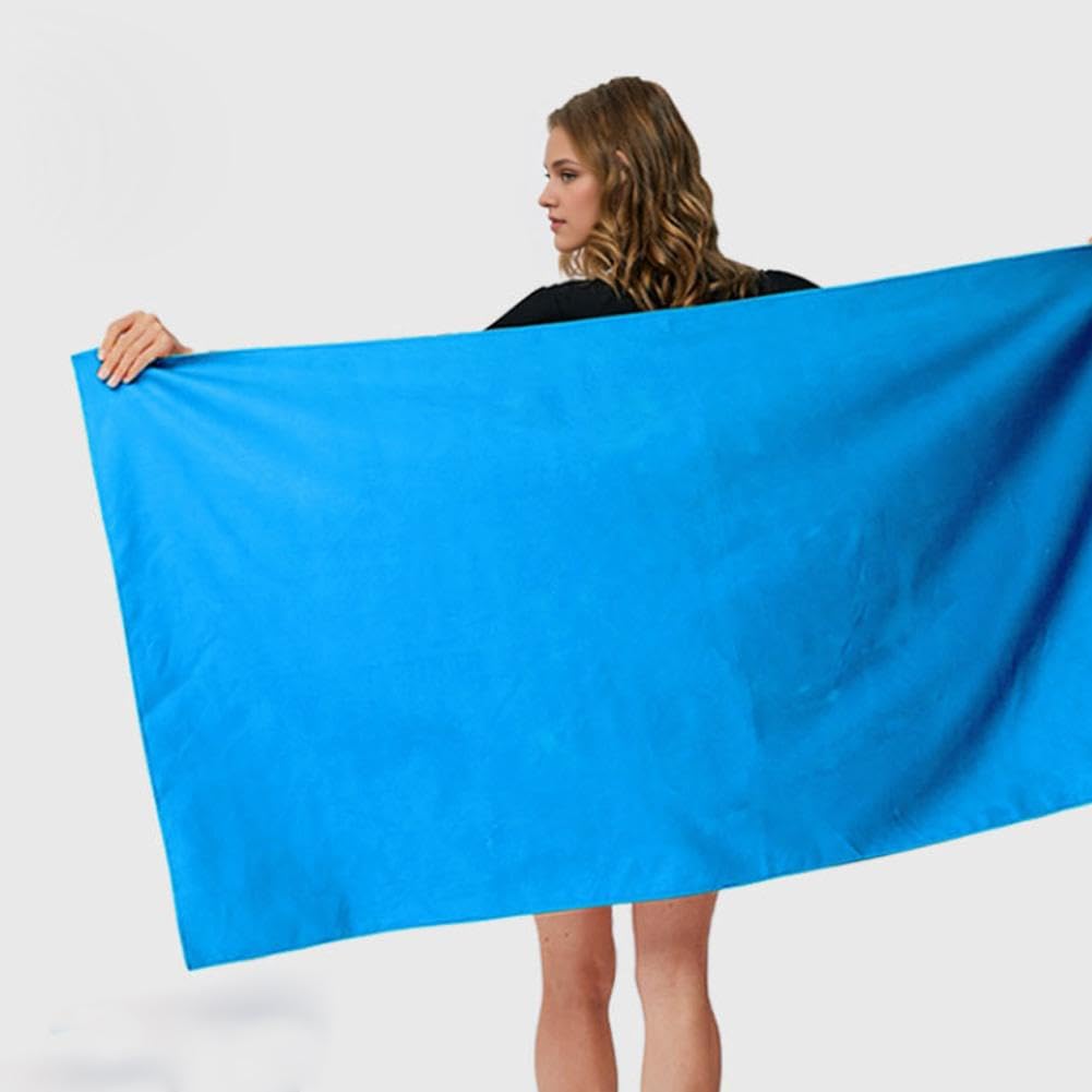 Toalla de microfibra, toalla de gamuza de natación, absorbente de agua, secado rápido, súper absorbente, compacta y ligera, toalla de viaje de secado rápido para gimnasio, fitness, natación, deportes