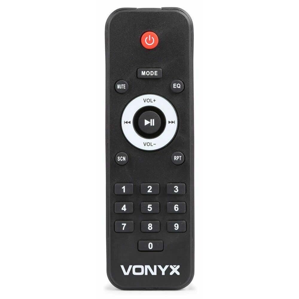 VONYX VX880BT - Système Triphonique avec Micro, Puissance de 750W, Idéal pour Les Soirées et Évènements, BT/MP3/SD/USB/AUX