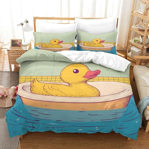 Parure de lit canard en caoutchouc pour chambre d'adolescent moderne