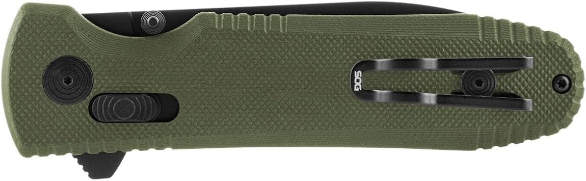 SOG Pentagon XR Quick-Opening Sharp Ambidextrous Pocket Folding Knives with Ultra-Grip G10 handle | CTS XHP Steel, XR Lock