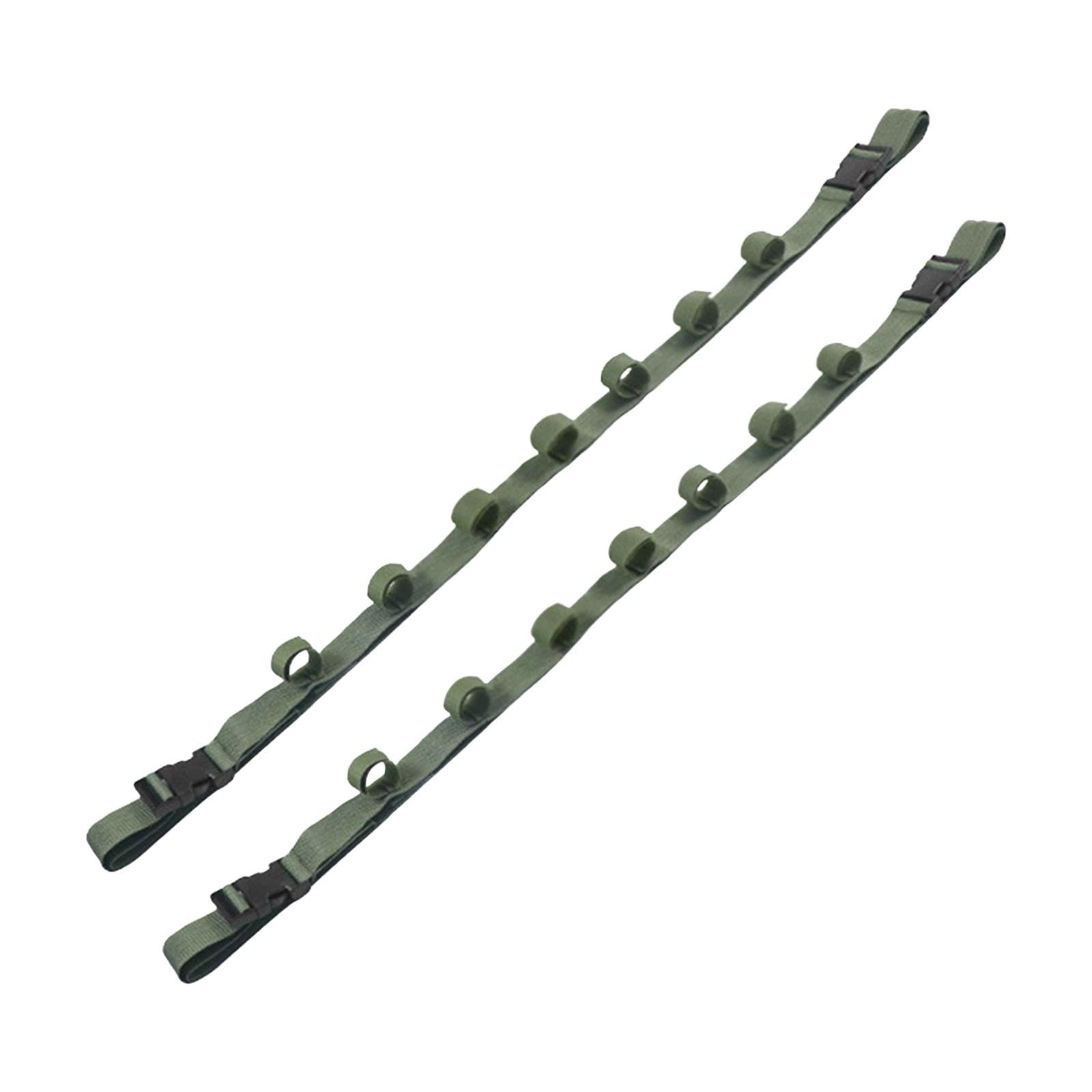 2X Fishing Rod Holder Strap Belts Portable Hold 7 Rods for Cars Travel Truck Green | Rod Cases, Tubes Racks | Fishing Equipment | Fishing-image-38