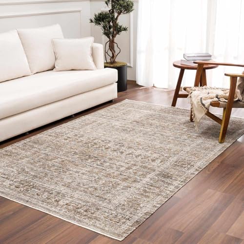 Tapete corredor Hauteloom Uzuri 2'7" x 7'3" beige y verde miniatura 4