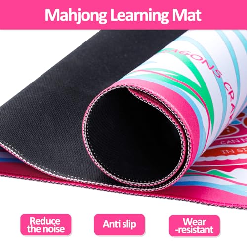 Tapete para Mahjong Americano con Bolsa y Dados 83x83 cm miniatura 4