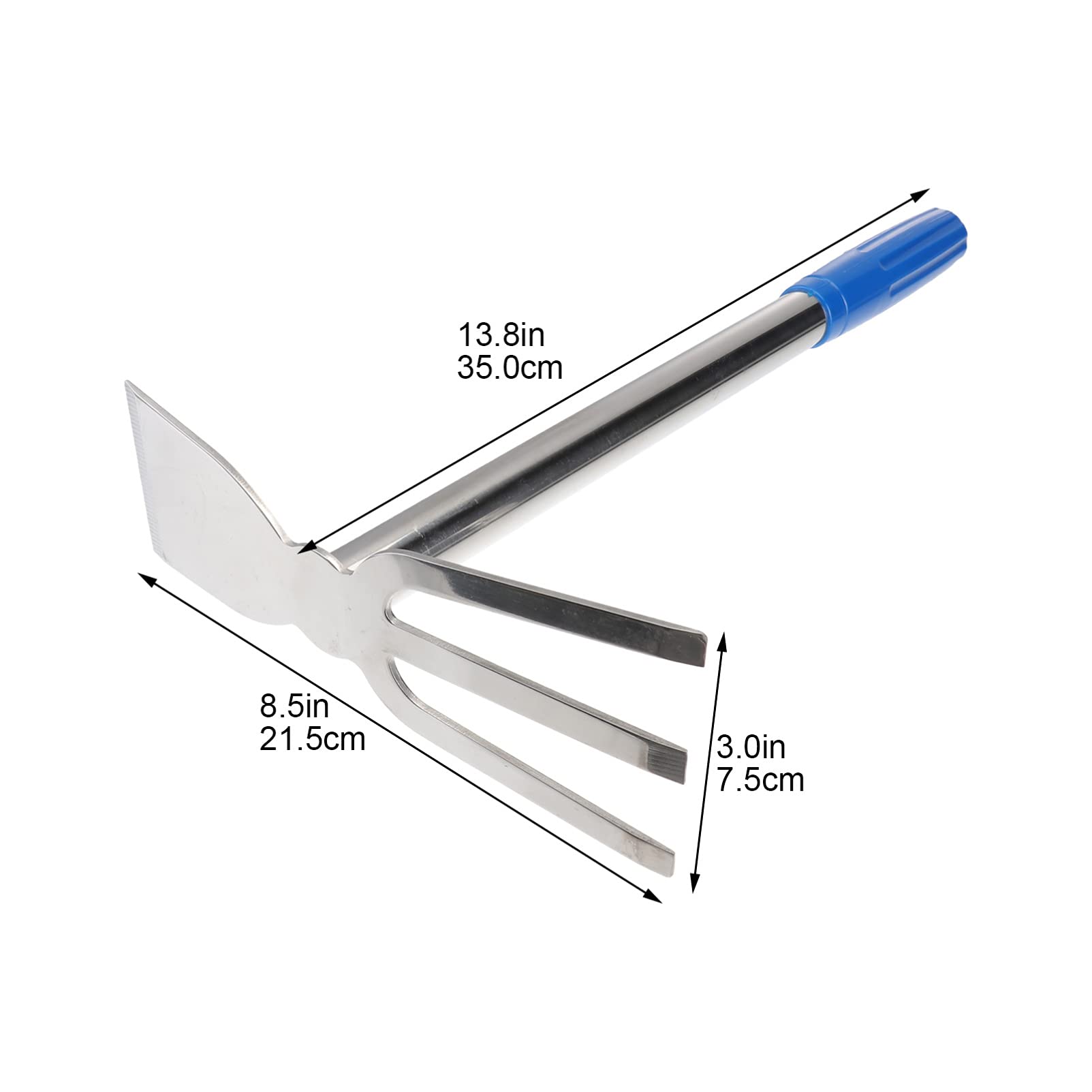 Happyyami Azada De Jardinería Azada De Siembra Azadón Herramientas Manuales De Jardinería Combo De Pala con Ergonómico Azada De Jardín Cultivador Trabaja Caucho Clásico Azada De Deshierbe