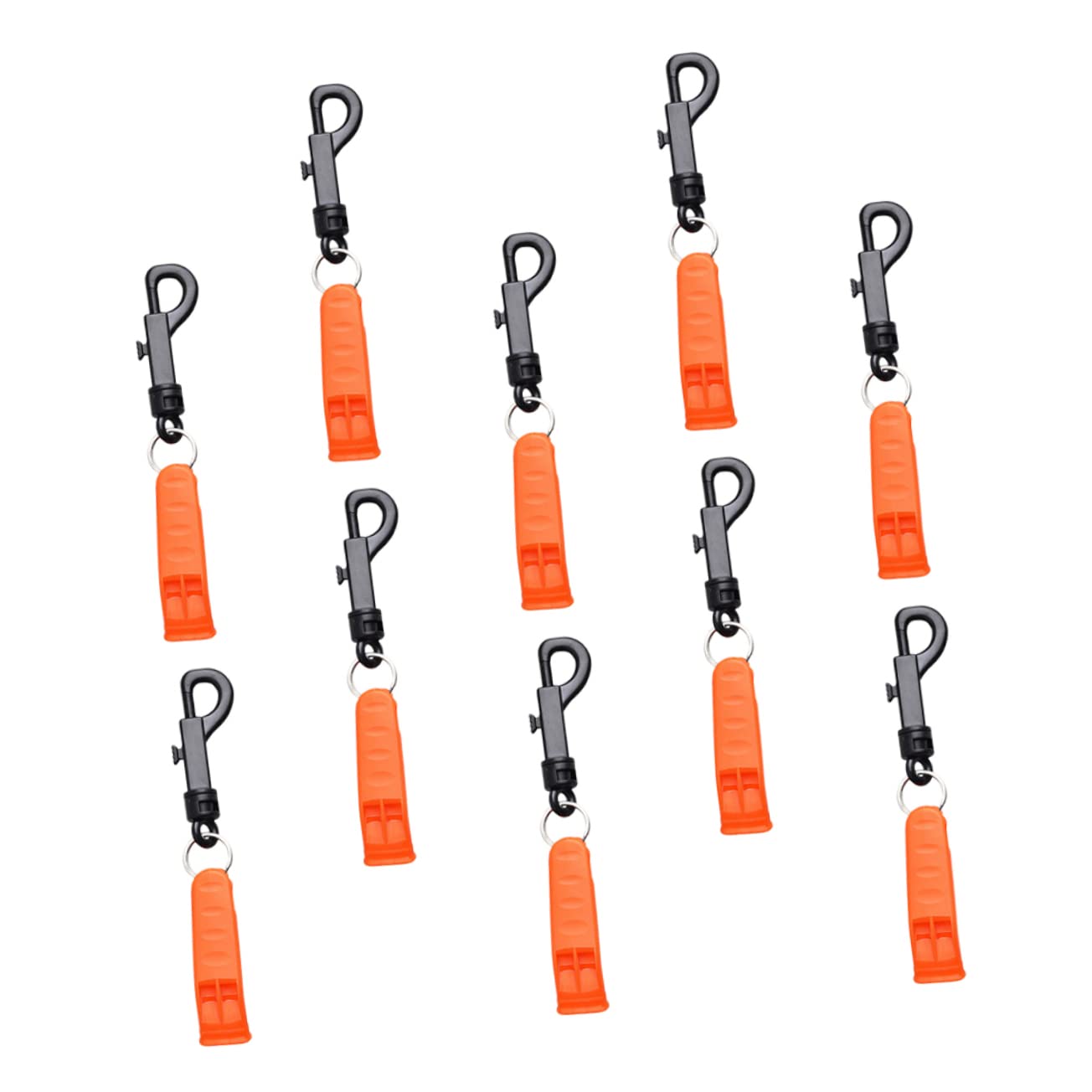 Toddmomy Whistle 10-Pack Outdoor Emergency Whistles Plastic for Camping Hiking Survival