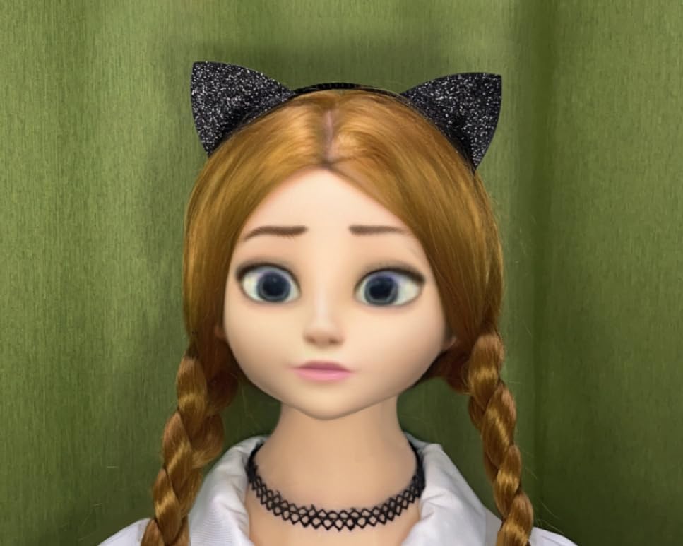 Ds. DISCTINCTIVE STYLE Glitter Fancy Cat Ears Headband for Girls Party Cosplay Dressup - Image 7