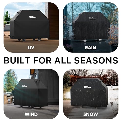 image for Simple Houseware 64 in. Heavy-Duty BBQ Gas Grill Cover, 600D Polyester