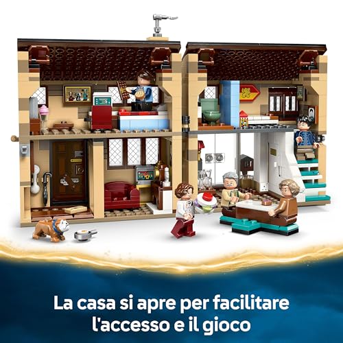Harry Potter Privet Drive: la Visita di zia Marge - Casa Giocattolo con Interni Dettagliati, 5 Minifigure e Figura Gonfia di Zia Marge - Regalo per Bambine e Bambini da 8 Anni - 76451 - Lego - Immagine 2
