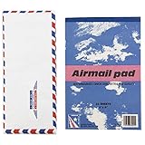 JAM Paper Airmail Stationery Set - Small - 22 Onion Skin Paper Sheets (6