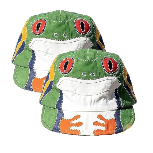 Chapeau de seau de grenouille réglable avec bord pliable en lin de coton