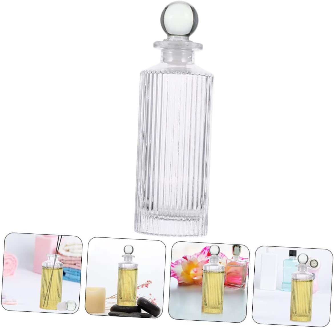 IMIKEYA Essential Oil Diffuser Bottle Aromatherapy Jars Perfume Bottle Adornment for Home Decor